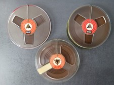 BASF Tonband  3 Tonbandspulen Ø 12,5 cm Magnetband Studio Musik