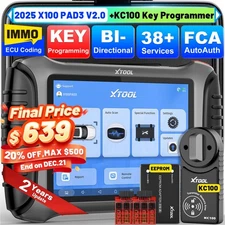 XTOOL X100PAD3 V2.0 KC100 IMMO Key Programmer Auto Diagnostic All System Scanner
