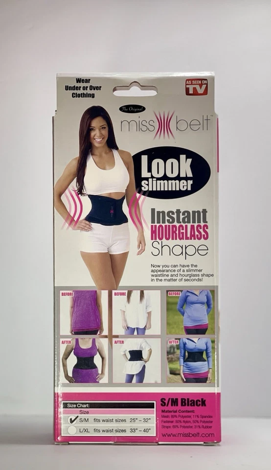 Miss Belt Instantáneo Reloj de Arena Forma Cintura Entrenador Cinturón Adelgazante Como Se Ve en TV Nuevo Foto 2 de 4