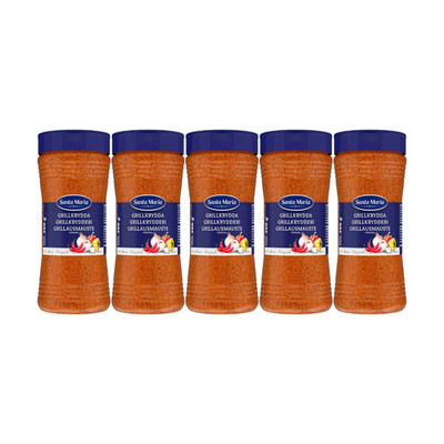 5x Santa Maria Grillkrydda 300g Swedish Grill Seasoning Spice Blend 1.5kg