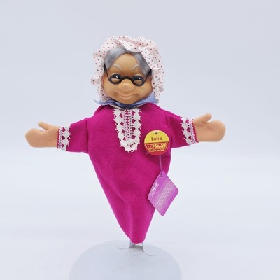 Steiff Archiv! Steiff 7067/17 Handpuppe Großmutter Lulia aus 1974 17 cm