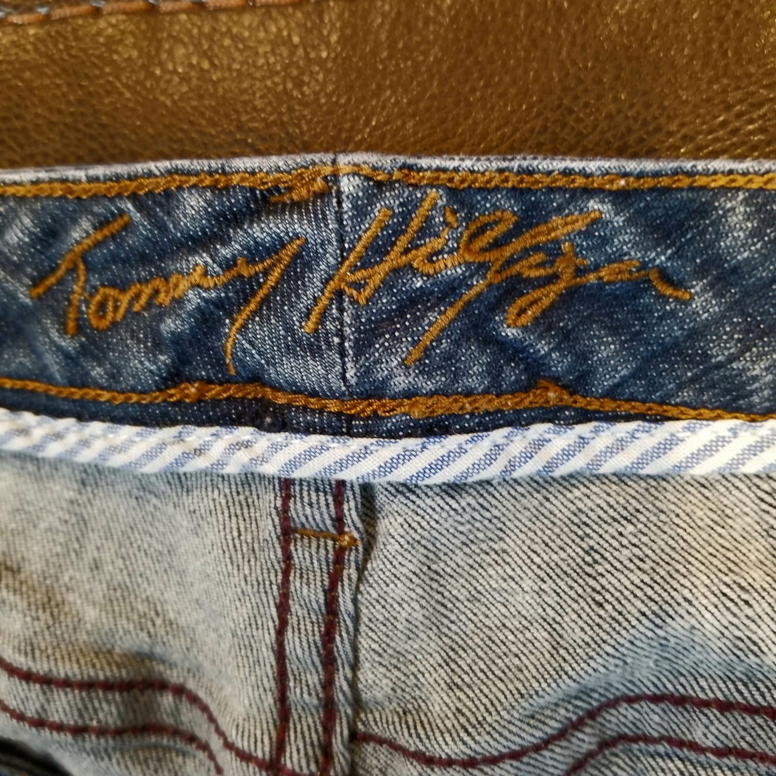 Tommy Hilfiger Jeans Women's Size 18 Bootcut Blue Denim Medium Wash 38x30 thumbnail 4