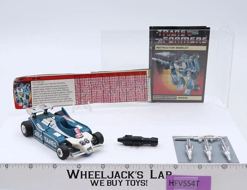 Mirage 100% Complete 1985 Vintage G1 Transformers Hasbro Action Figure