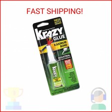 Krazy Glue Kg48948mr Maximum Bond Krazy Glue, Clear, 0.52 Oz Tube
