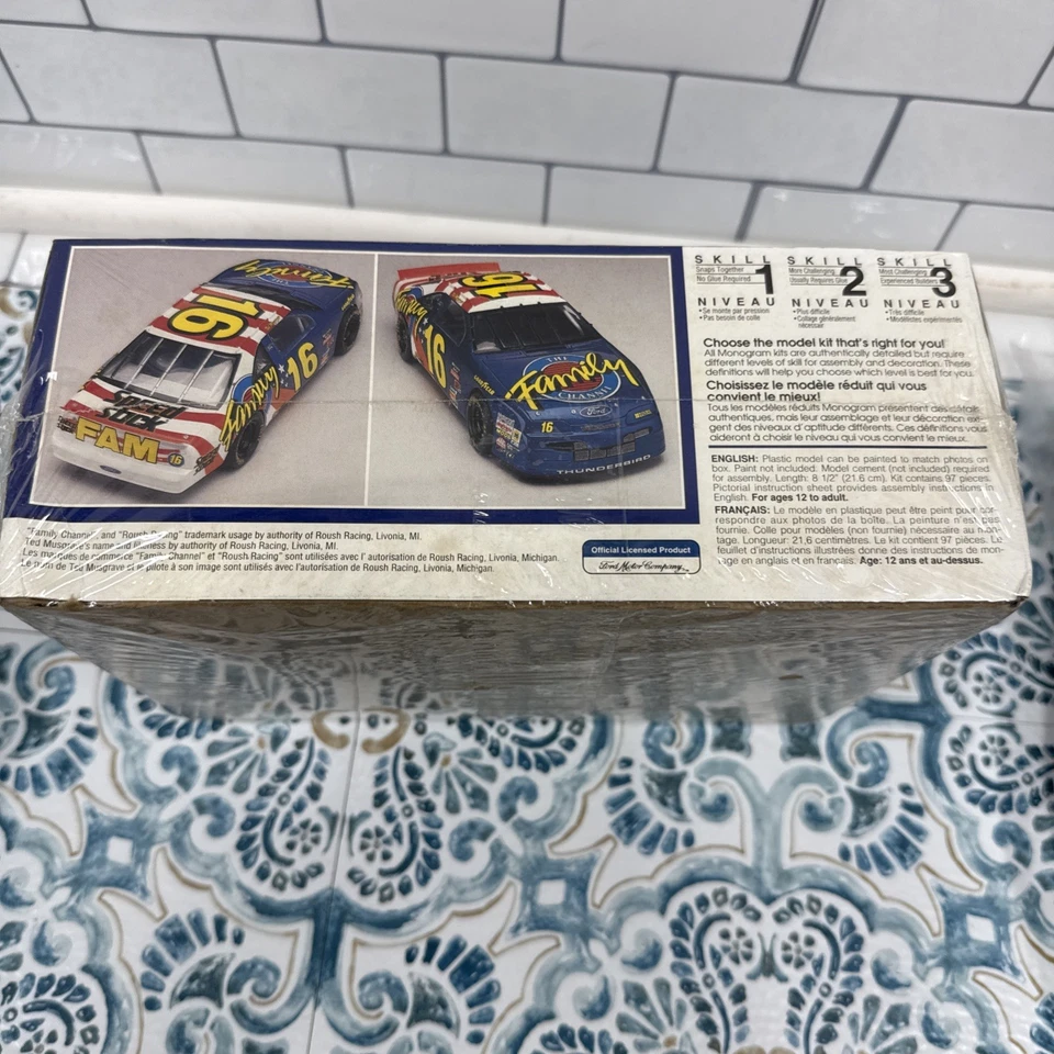 Monogram Ted Musgrave #16 Family Channel Thunderbird 1:24 Model Kit Sealed New - Image 4 of 4