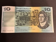 1991 FRASER COLE $10 BANKNOTE A/UNC   JUDGE CONDITION OF YOURSELF