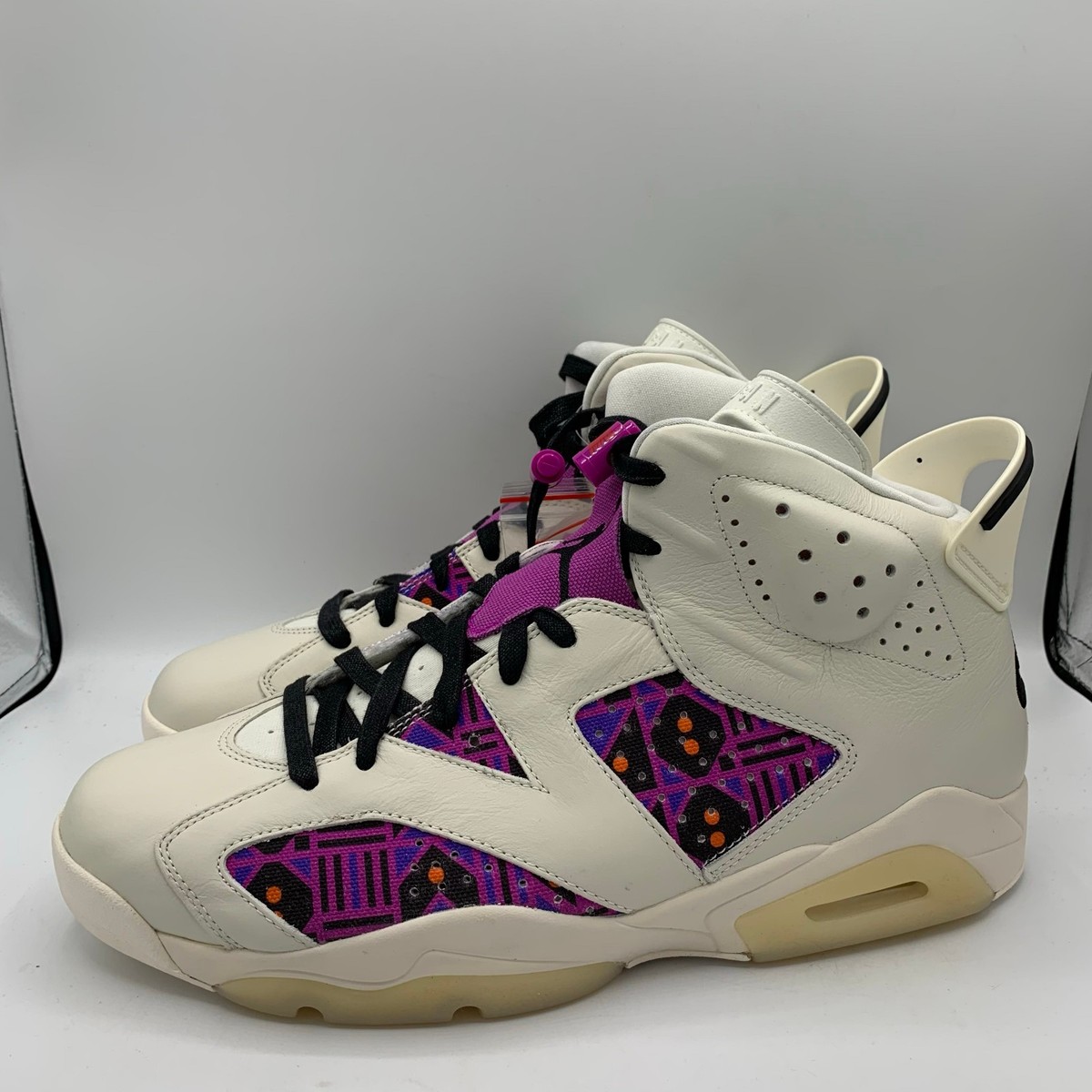 Nike Air Jordan 6 Retro Shoes Mens Size 13 Quai 54 Purple Sneakers