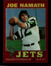 1996 TOPPS CHROME JOE NAMATH REPRINT #250 JETS