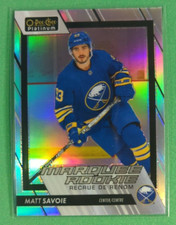 2023-24 O-Pee-Chee Platinum Matt Savoie RAINBOW Marquee Rookie RC #297