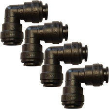 John Guest 12Mm Equal Elbow Push Fit Pipe Water Fitting Connector **4 Pack**