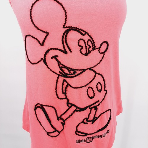 Disney Parks Tank Damen S rosa schwarz Mickey Mouse Garn bestickt - Bild 2 von 9