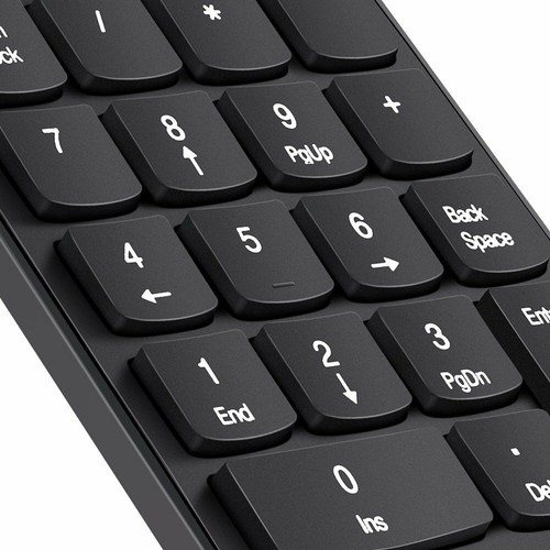 Wireless Numeric Keypad Cordless Number Keyboard Pad 18 Keys 2.4G - Picture 3 of 12