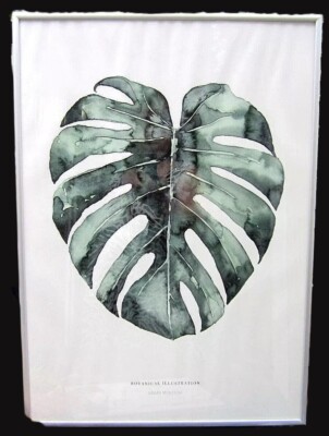Art Print ''Urban Monstera'' Flöttmann Back Glass Nielsen Design Frame 42x59.4