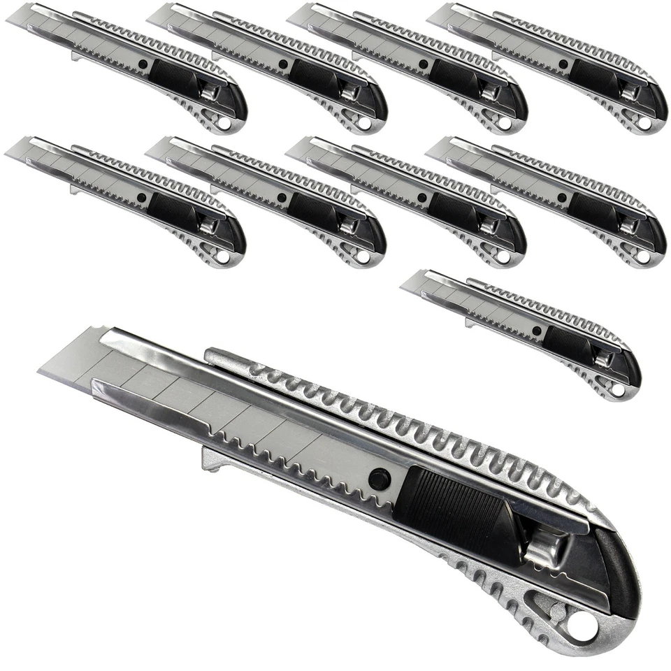 Profi Alu Cuttermesser 18 mm Teppichmesser Kartonmesser Paketmesser Cutter - Bild 4 von 4