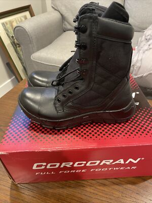 CORCORAN 8-INCH BLACK LEATHER MILITARY TACTICAL BOOTS CV5600  display picture 3