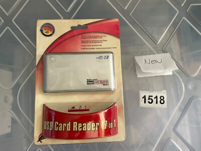 New Sealed 17-in-1 USB 2.0 Flash Memory Multi Card Reader/Writer -Orig Packaging