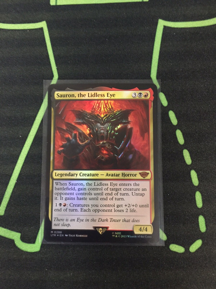 MTG Magic The Gathering Sauron, The Lidless Eye Foil LOTR