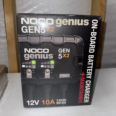 NOCO GEN5X2 12V 2 Bank - 10 Amp On-Board Battery Charger