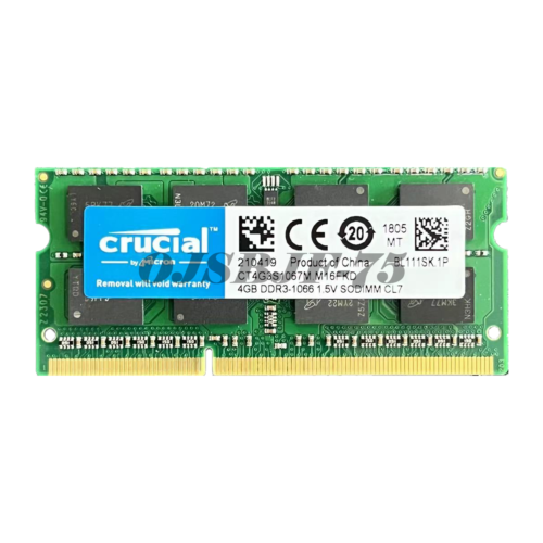 Crucial PC3-8500 8GB 4GB SO-DIMM 1066 MHz PC3-8500 DDR3 Memory (CT4G3S1067M) - Picture 5 of 10