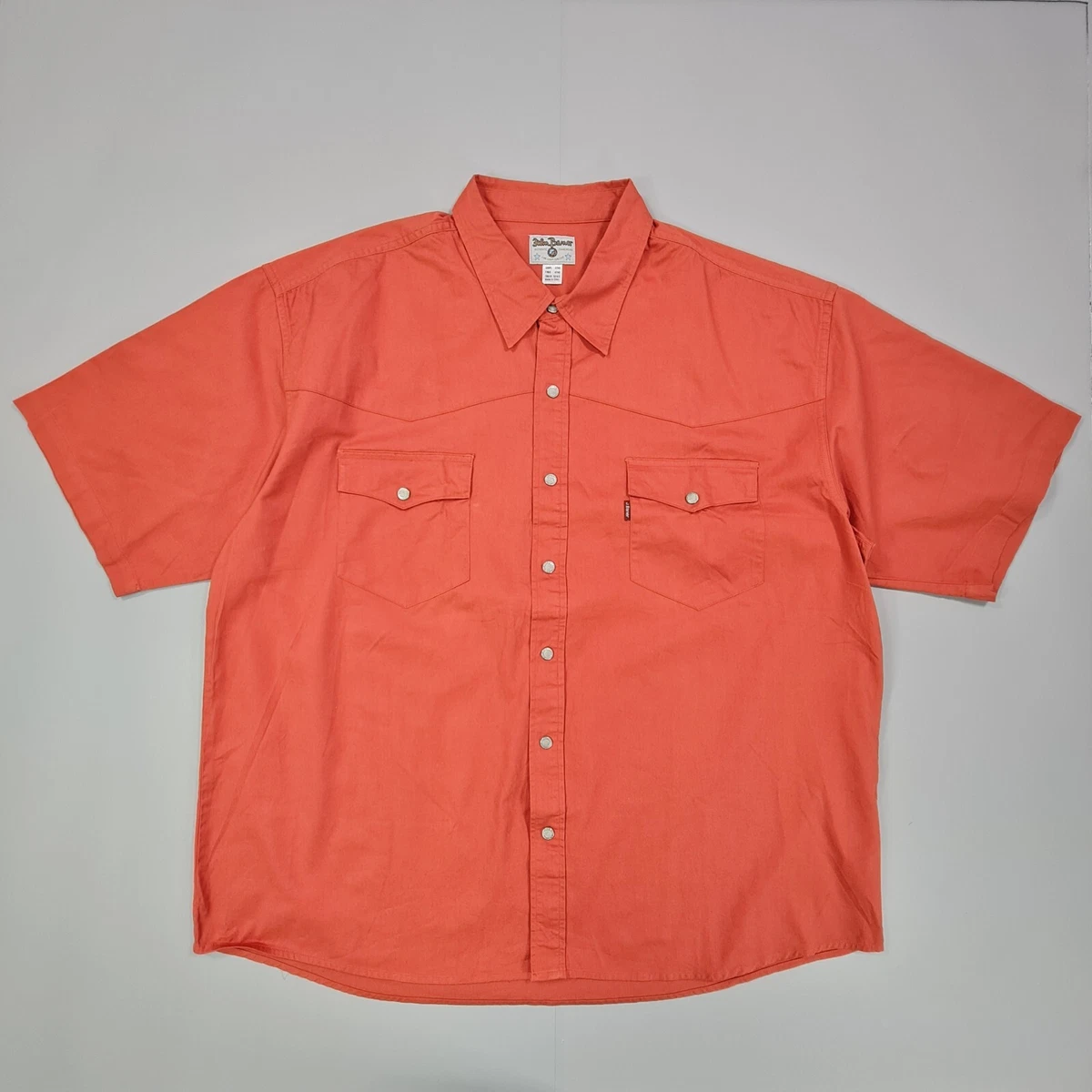 Mens short sleeve snap front best sale shirts