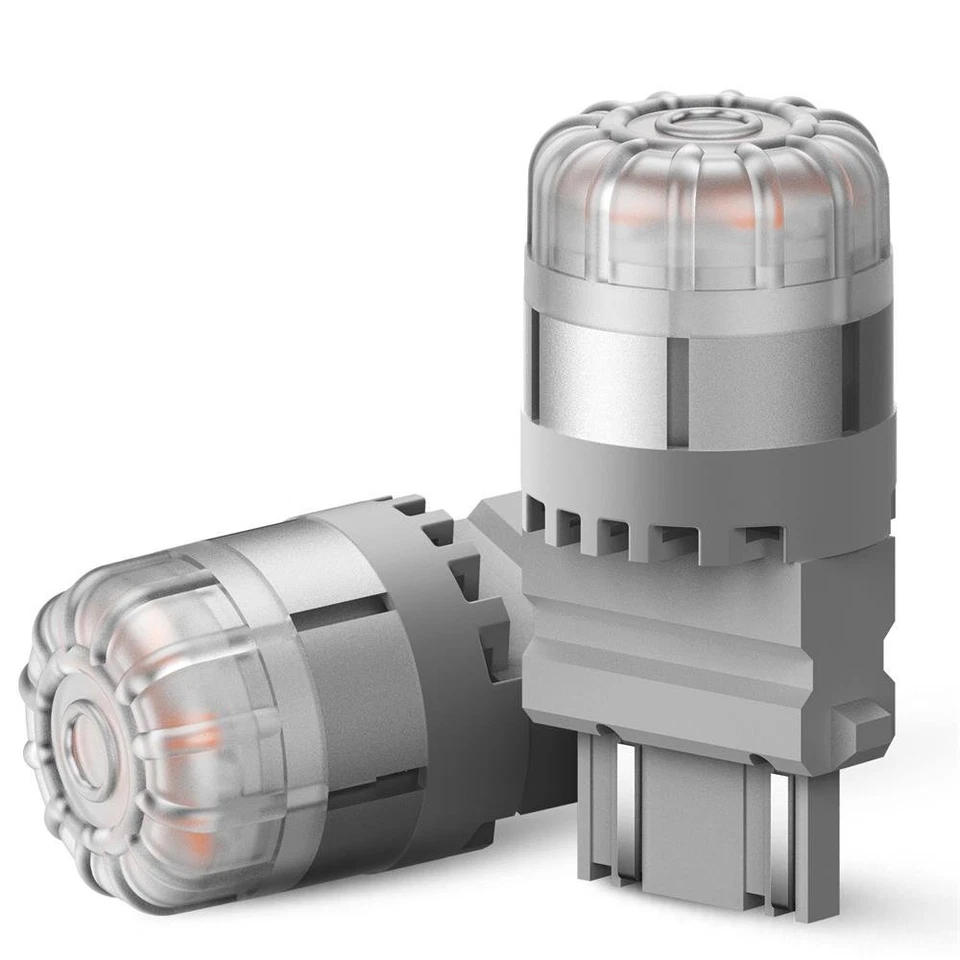 Luzes LED AUXITO lâmpadas de seta âmbar 3057 3157 4057 4157 3020SMD brilhantes - Imagem 4 de 4