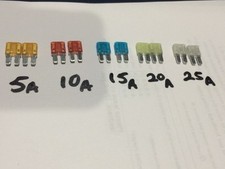 Micro II Fuse Assortment 10 Pieces Micro2 5A 10A 15A 20A 25A ATR