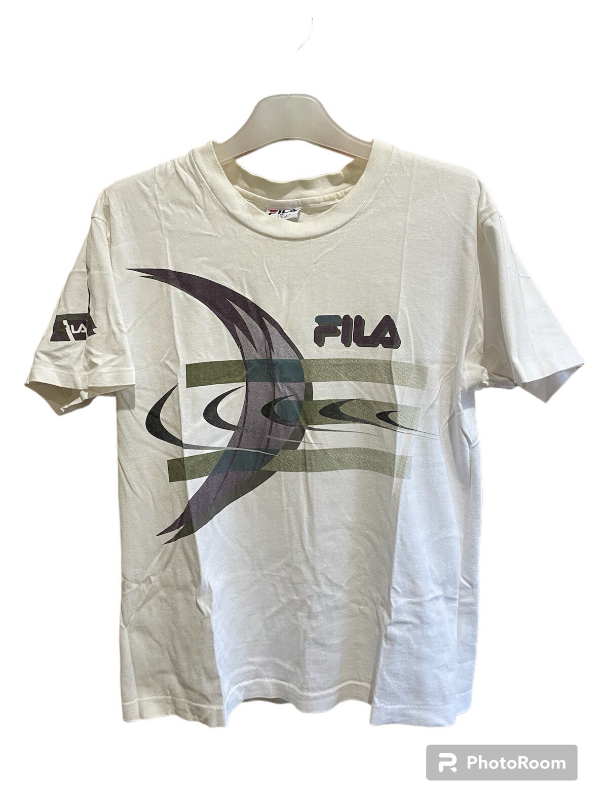 T SHIRT VINTAGE FILA PUNTO SINGOLO MADE IN USA