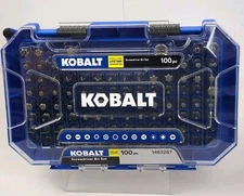 KOBALT 100-Piece Screwdriver Bit Set, 1483287, Lifetime Guarantee, NEW IOP