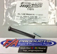 Melling 77070 SINGLE Big Block Chevy 70 PSI Oil Pressure Relief Valve Spring