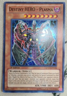 Destiny Hero Plasma LCGX-EN134 Super Rare 1st Edition Yugioh NM