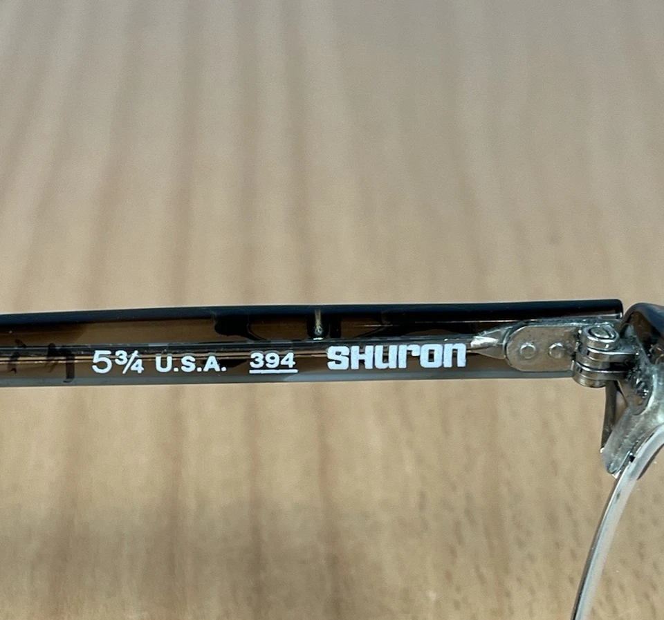 Старинные редкие винтажные серые очки кошачий глаз Shuron 394 Nusir Royale 5 3/4 США - Изображение 4 из 4