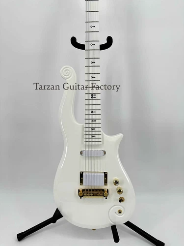 Fast Ship Solid Body Prince Cloud White Electric Guitar SH Pickup Gold Hardware - Picture 2 of 13