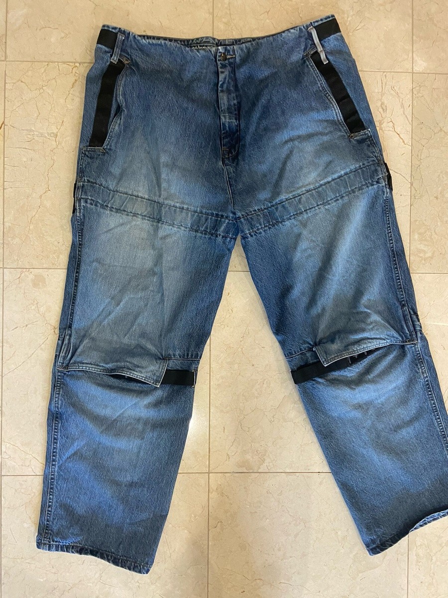 Vtg Le Jean De Marithe Francois Girbaud Jeans Mens 42x32 Blue