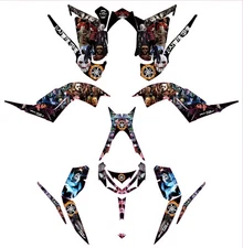 Fits Yamaha Raptor 700R Graphics Kit 2013 TO 2024 decal KIT stickers