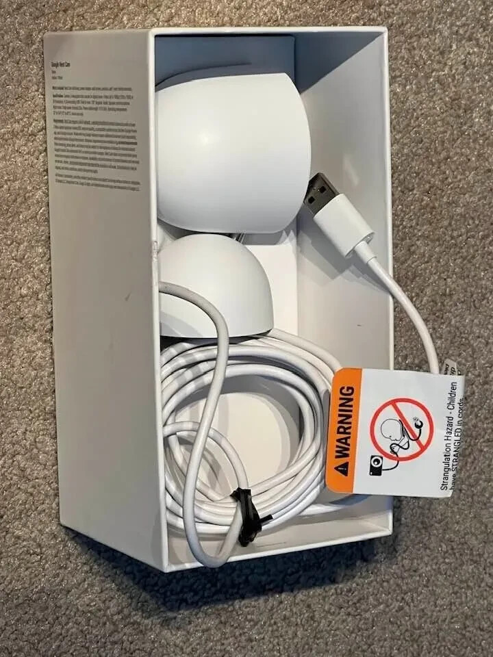 GOOGLE NEST INDOOR SECURITY CAM CAMERA GJQ9T GA01998-US WI-FI