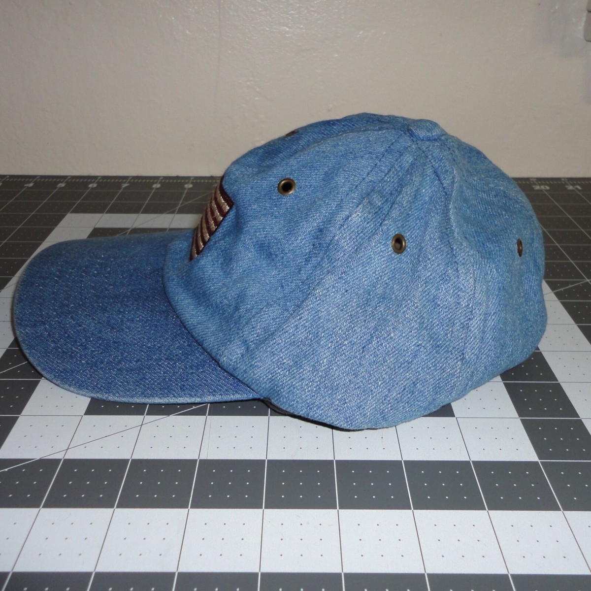 Liz Claiborne Denim Hat Liz Claiborne Grey Black Denim Bucket Hat | Mercari main image 3