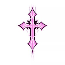 Gothic Cross Sticker Decal