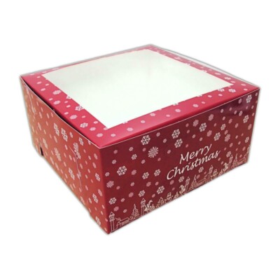 Weihnachten Fenster Kuchen Boxen Gateaux Fenster Party Boxen