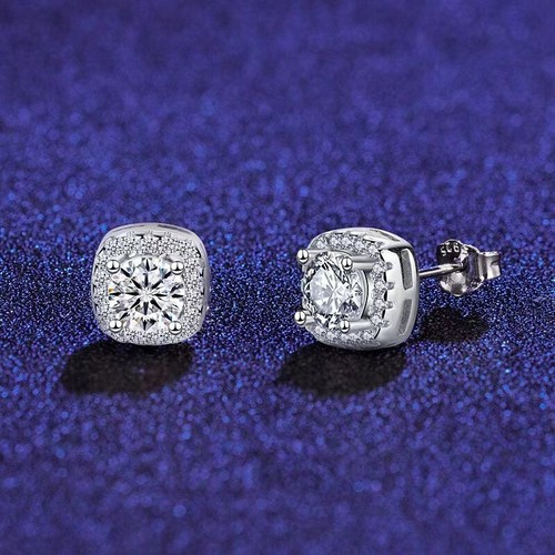 3pcs quadratische Zirkon --Halskette für Frauen Halskette Ohrring --Ring --Set - Picture 14 of 17
