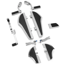 Chrome floorboards shifter Lever highway peg For Harley touring softail Fatboy