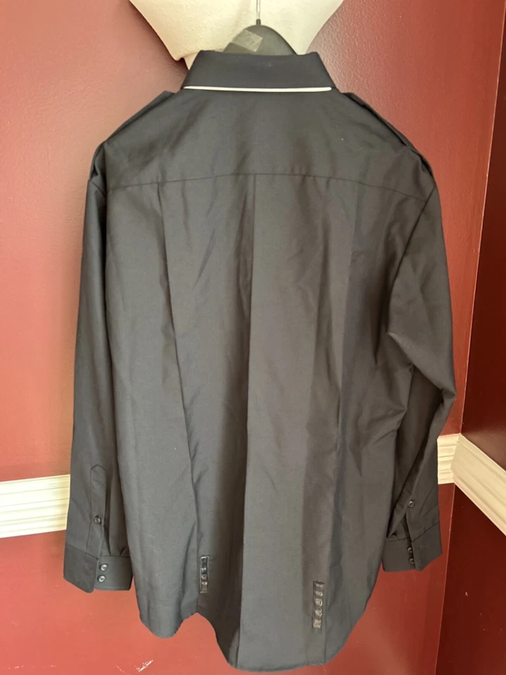 SPIEWAK SPDU75Z 17X36/37 LONG SLEEVE MENS POLY WOOL DUTY SHIRT DARK NAVY - Image 2 of 4