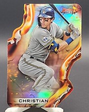 2021 Bowman's Best Heatwave Die Cuts #HW13 Christian Yelich
