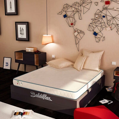 BALDIFLEX MATERASSO ORTOPEDICO SINGOLO 80x190 WATERFOAM POLIURETANO H 14 CM BASIC