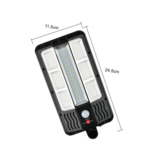 2PZ Faro lampione telecomando pannello solare fotovoltaico