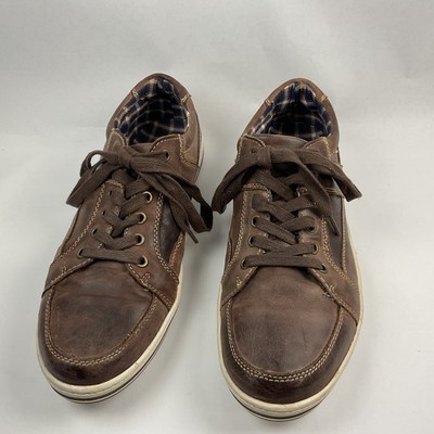 Steve Madden Leather Mens Shoes Size 10 Brown Lace Up  display picture 3