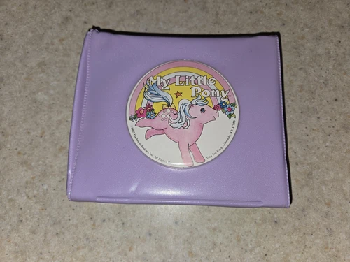 Rare My Little Pony G1 Vintage Purple Vanity Case featuring Cotton Candy 1983