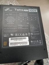 FSP PS TWINS PRO 900W PS2 ATX Redundant 80+ GOLD APFC 40mm bearing fan *Used*