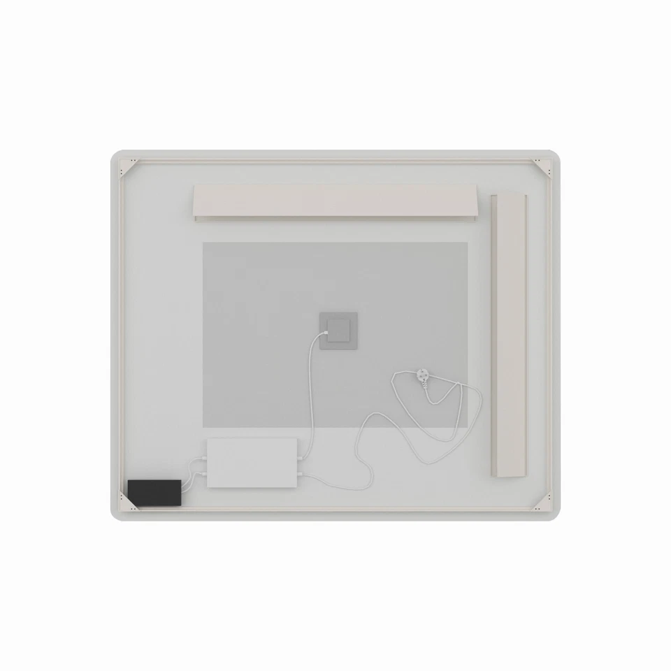 Espejo LED para Baño, Espejo Iluminado Montado en Pared, Control por Gestos, Sin Marco Foto 2 de 4