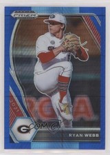 2021 Panini Prizm Draft Picks Blue & Carolina Hyper Ryan Webb #PDP125 1u6