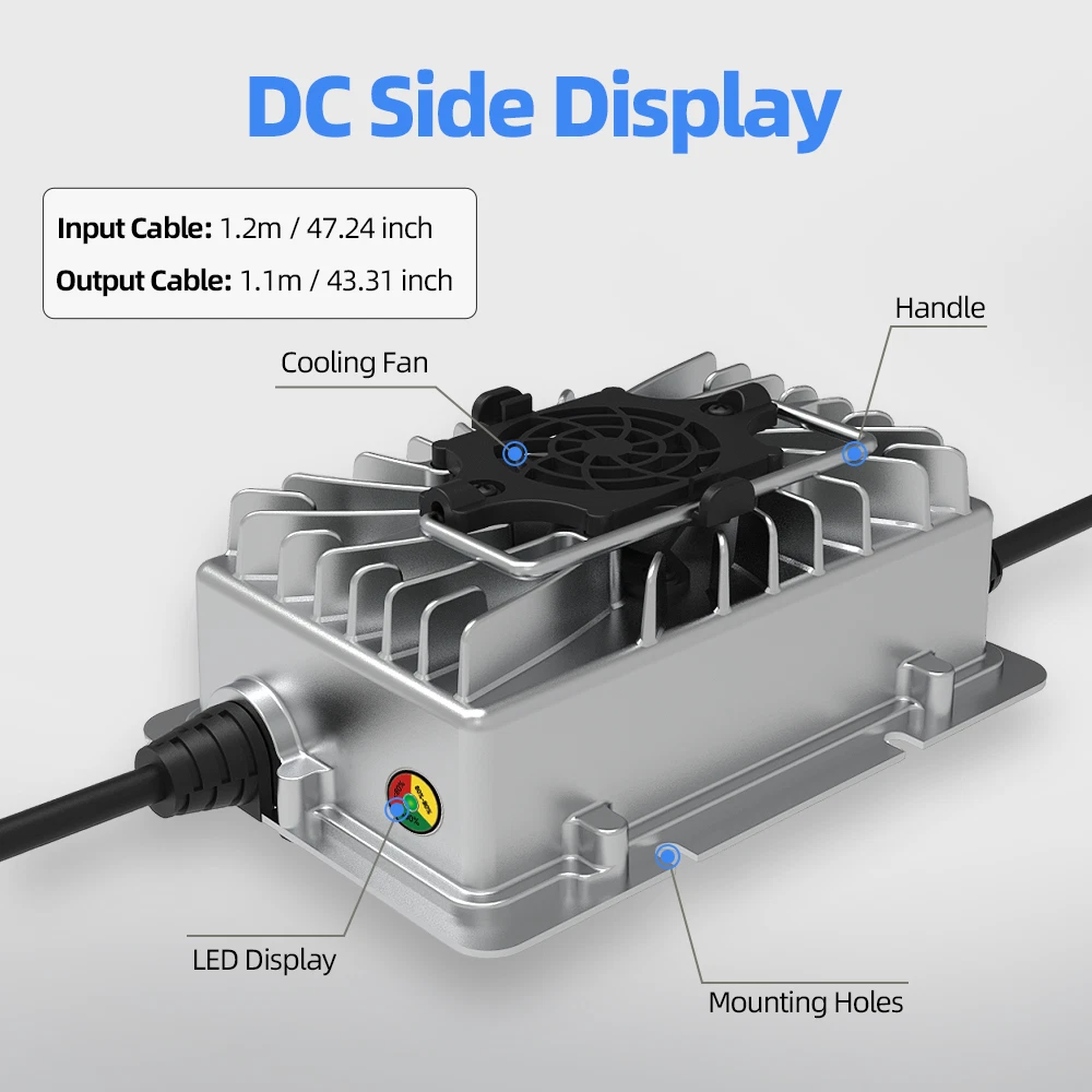 24V 29.2V 15A LiFePO4 Lithium Battery Charger Aluminum Shell 24V Lithium AU Plug